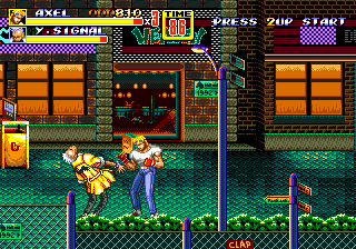 Streets of Rage 2 (USA) In game screenshot
